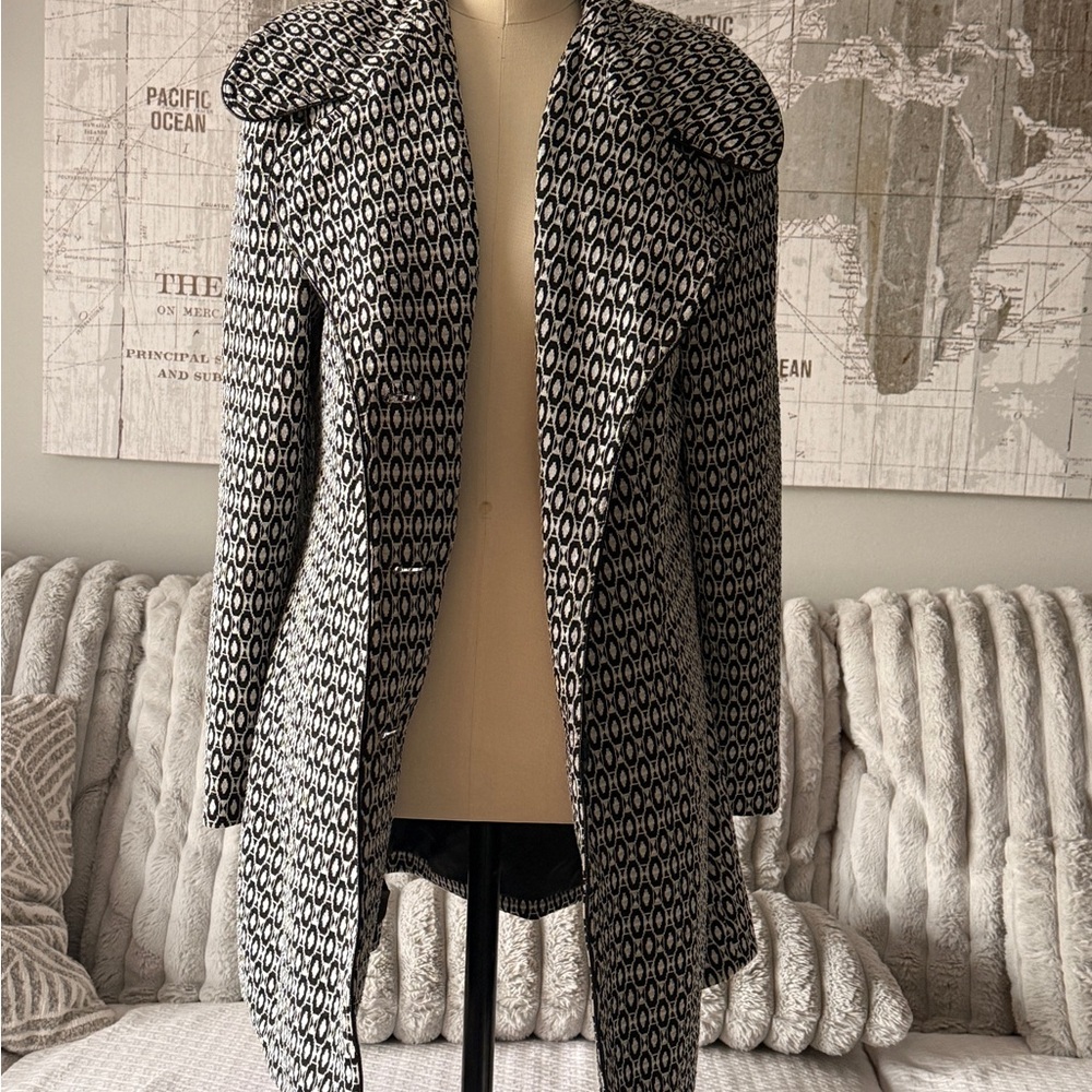 Susan Bristol‎ Coat Women’s Size M - Black And White
